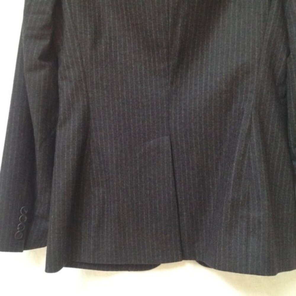 Ralph Lauren Black Label Wool‎ Blazer Vintage Womens 6 Button Front Pin Stripes - Picture 6 of 14